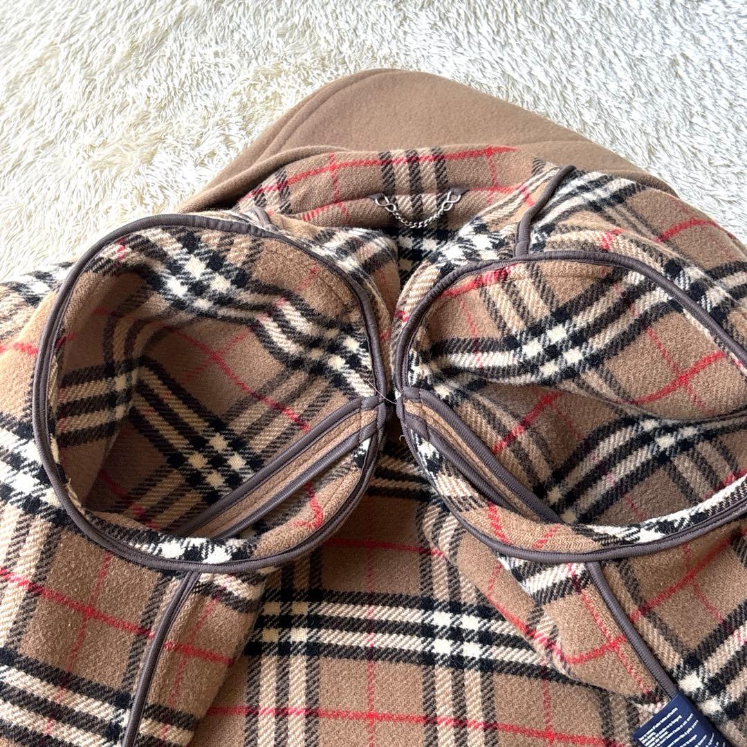 希少　BURBERRYバーバリー　ダッフルコート ノバチェック 英国製　ベージュ