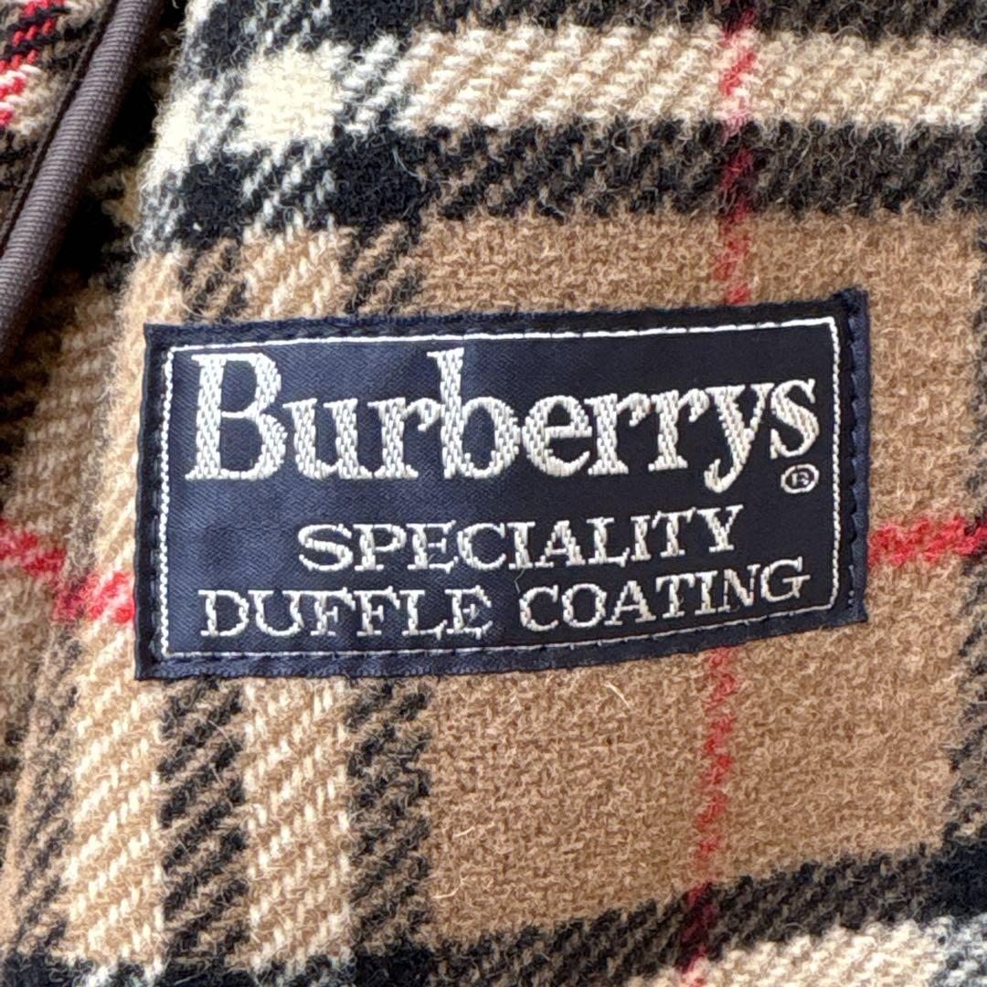 希少　BURBERRYバーバリー　ダッフルコート ノバチェック 英国製　ベージュ