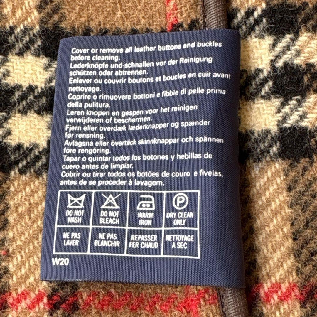 希少　BURBERRYバーバリー　ダッフルコート ノバチェック 英国製　ベージュ