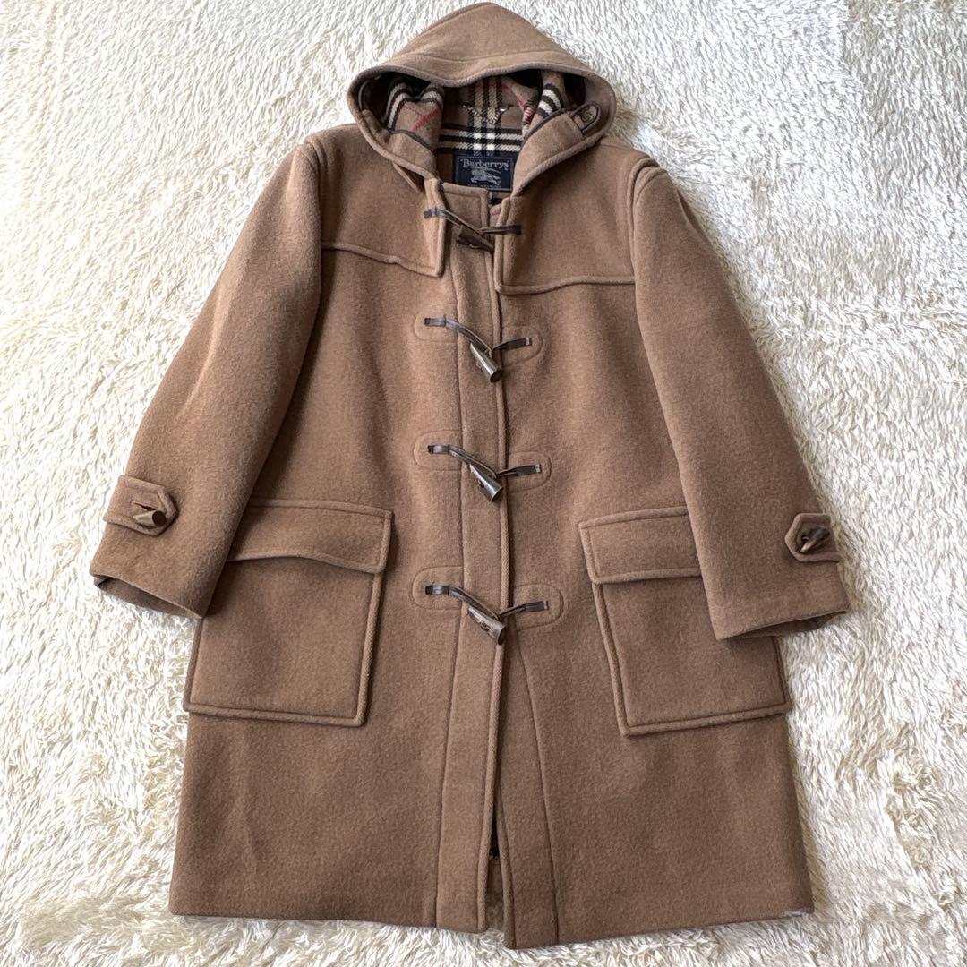 希少　BURBERRYバーバリー　ダッフルコート ノバチェック 英国製　ベージュ