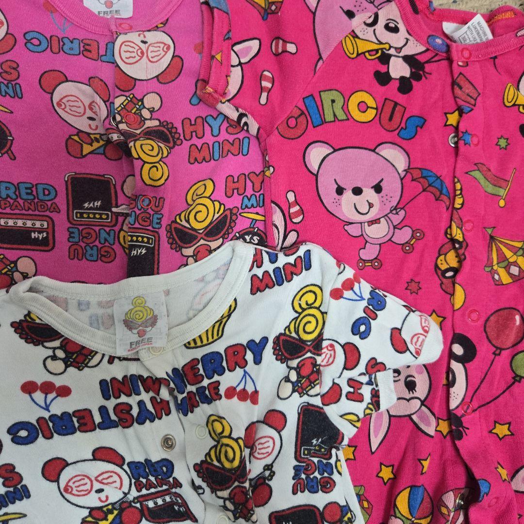ヒスミニ　半袖　ロンパース　4着