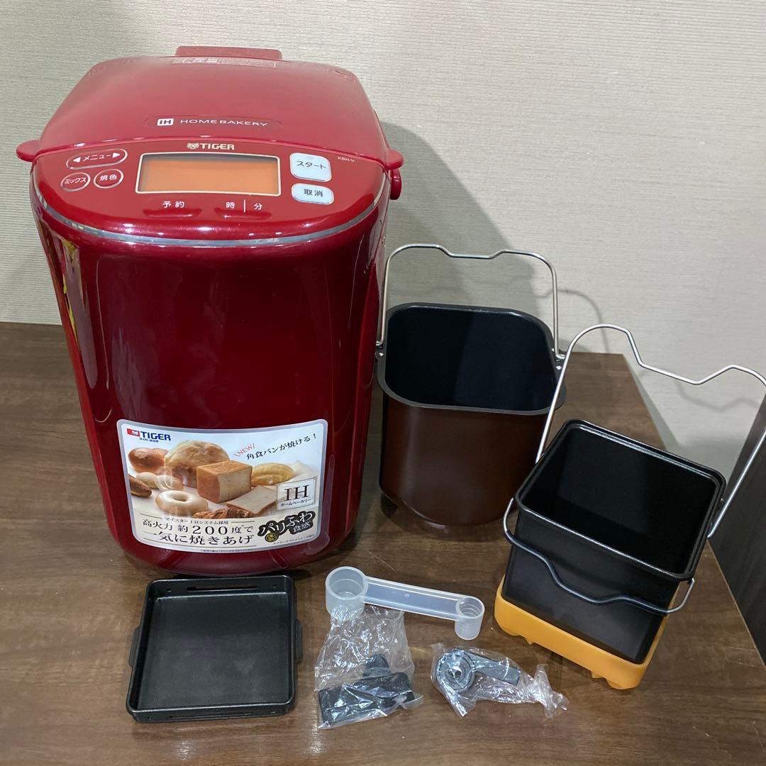 TIGERタイガー KBH-V100 ホームベーカリー レッド