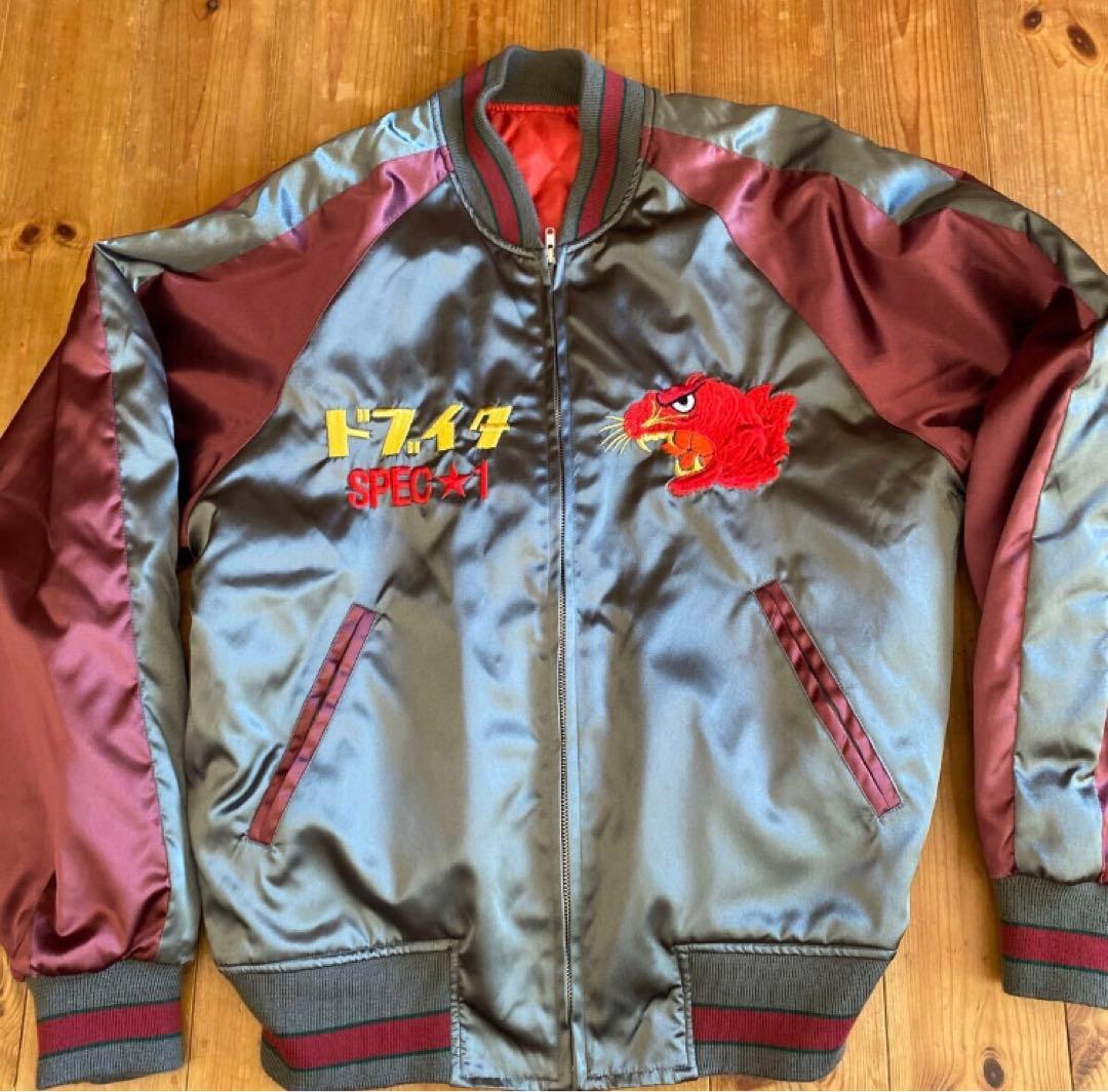 スカジャン【SPEC★1】 ドブ板通り　横須賀　ドブイタ　赤虎　LL XL