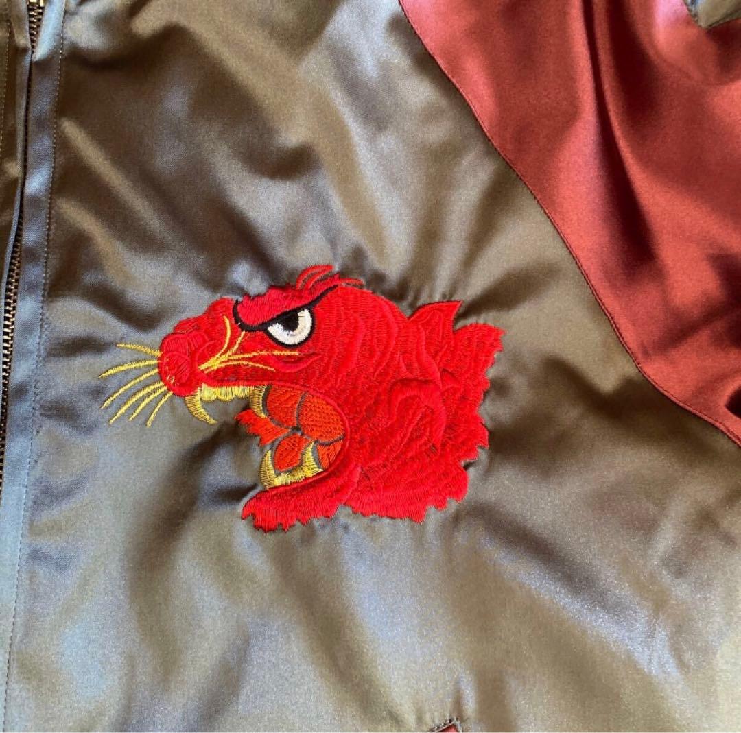 スカジャン【SPEC★1】 ドブ板通り　横須賀　ドブイタ　赤虎　LL XL