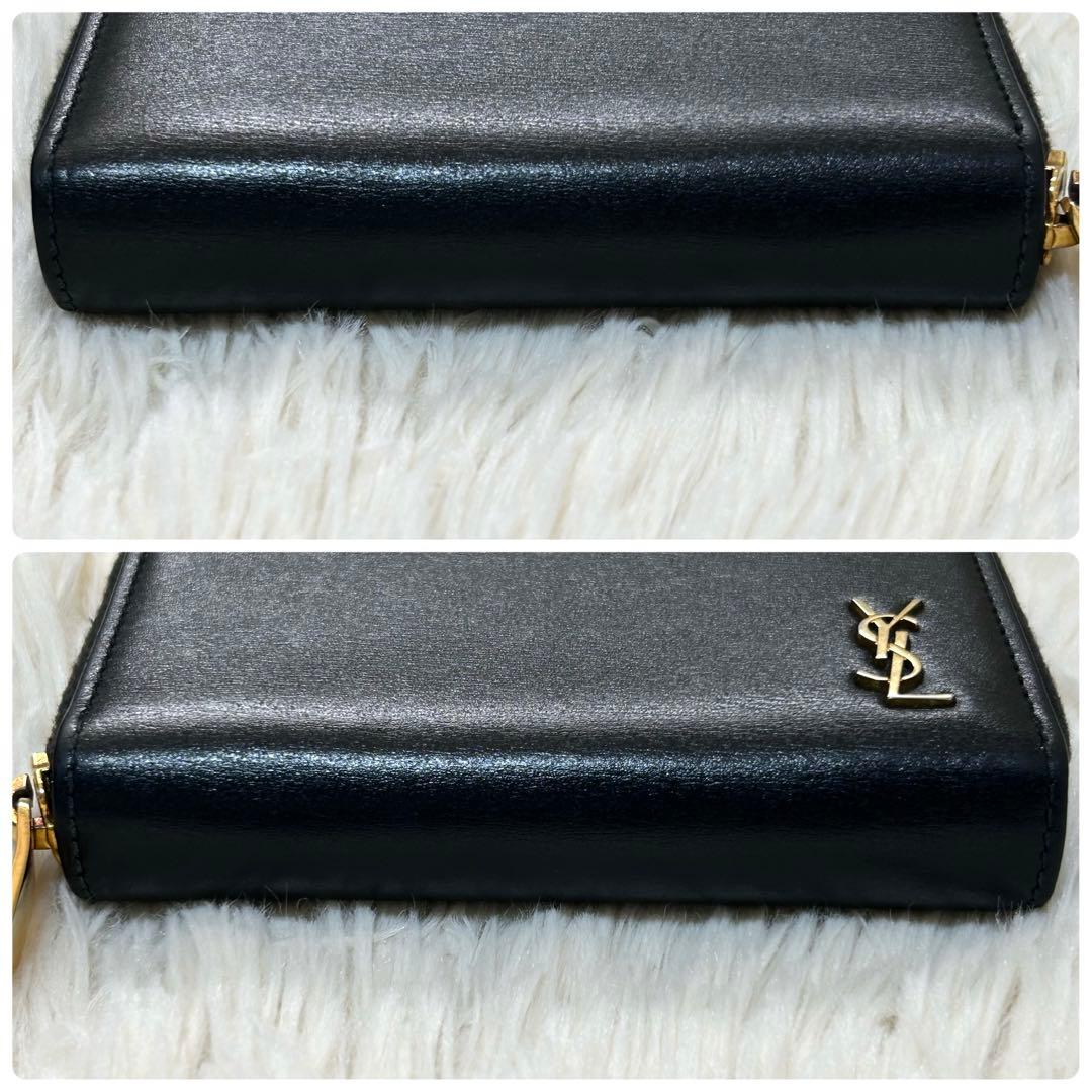 極美品✨サンローラン　ケース　カードケース　カサンドラ　黒　箱　付属品