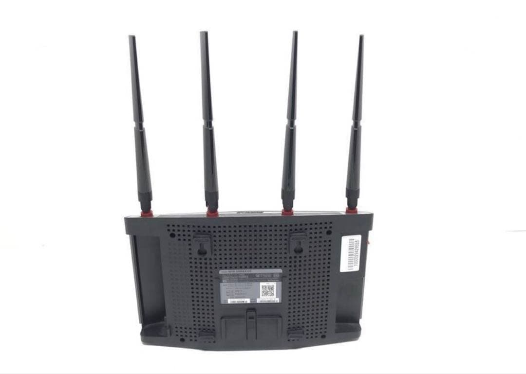 無線LANルーター 4本アンテナ グレー