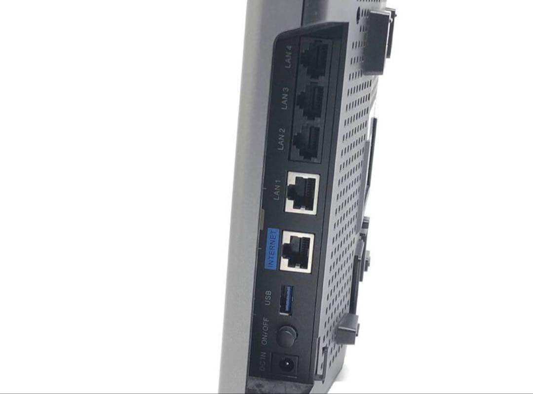 無線LANルーター 4本アンテナ グレー