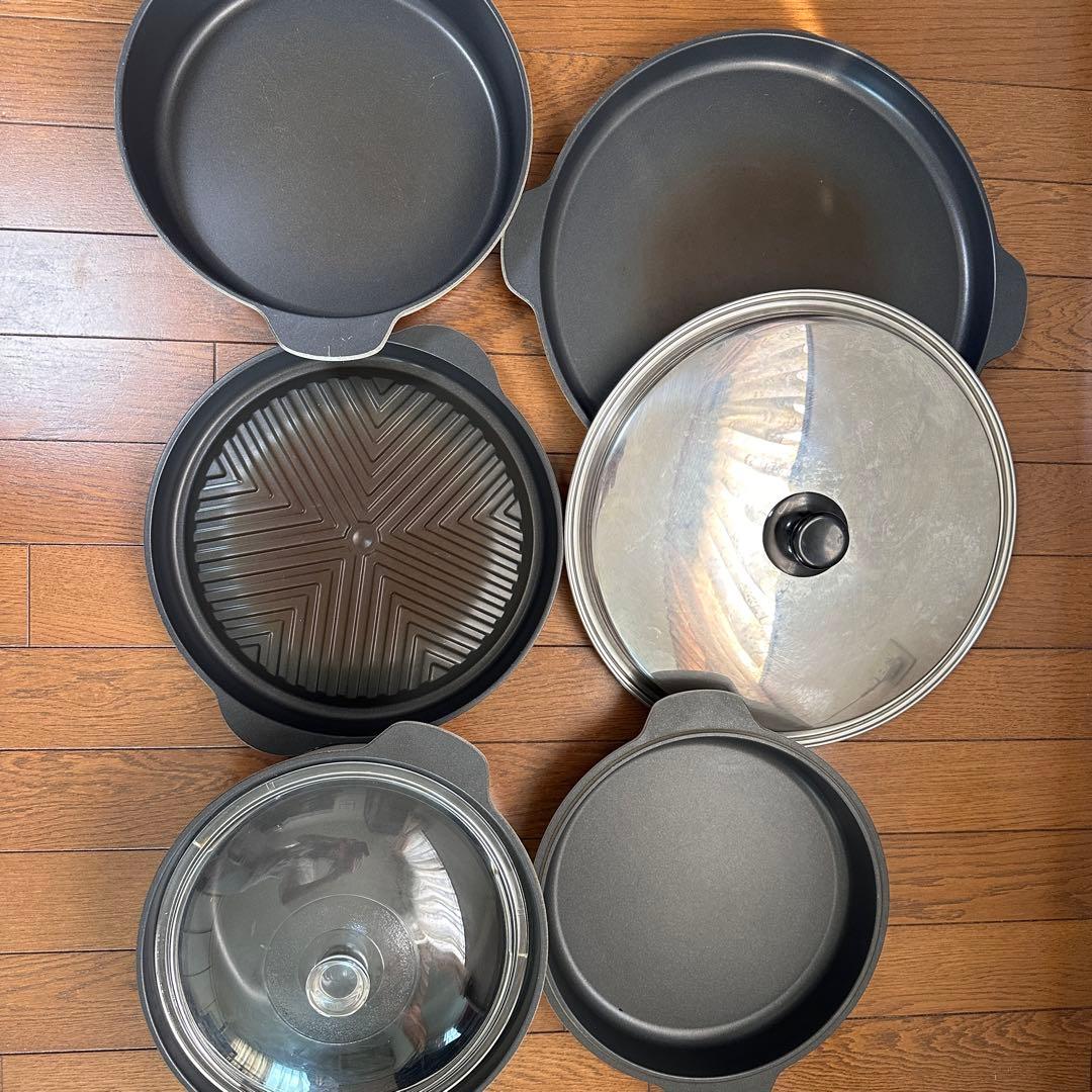 ムスイウィズ クッキングヒーター 専用鍋、ガラス蓋