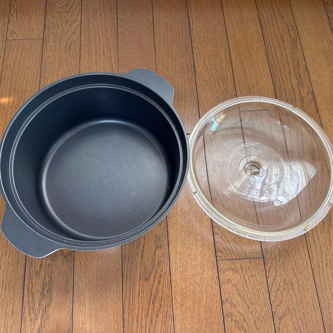 ムスイウィズ クッキングヒーター 専用鍋、ガラス蓋