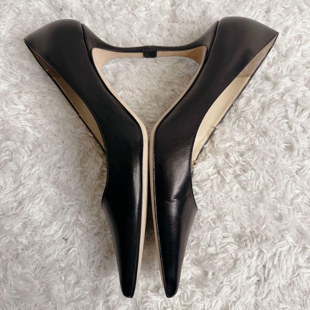 未使用級 ジミーチュウ ROMY65 レザー パンプス ポインテッドトゥ 本革