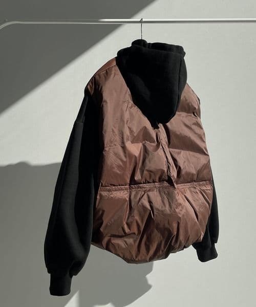 egg down vest / エッグショートダウンベスト ブラウン