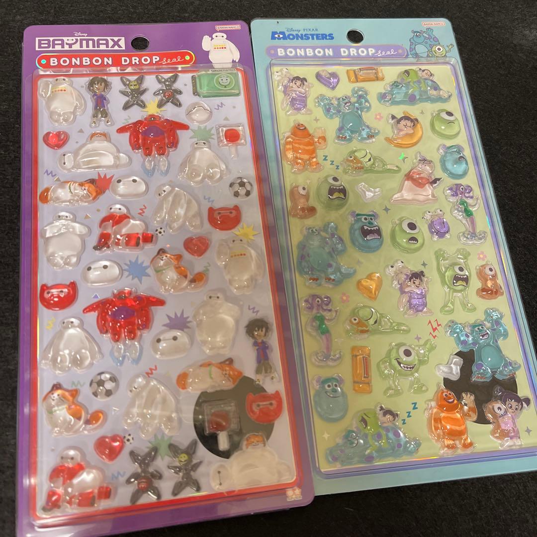 正規品　ディズニー　ボンボンドロップシール クラシック　プリンセス　4枚セット