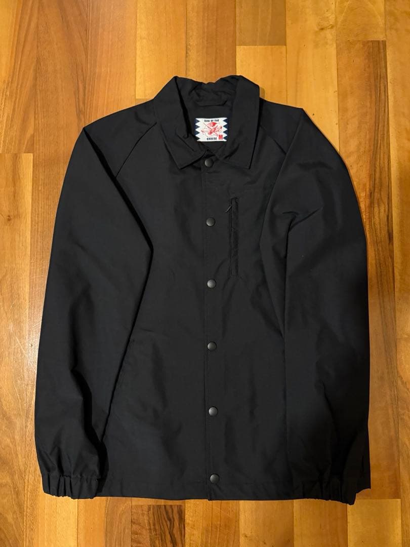 サノバチーズ コーチジャケット ナイロンジャケット ブラック M 新品