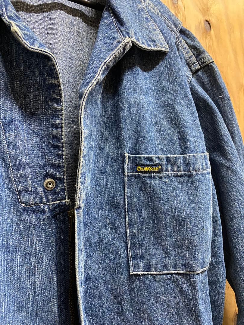 OSHKOSH デニムオーバーオール デッドストック