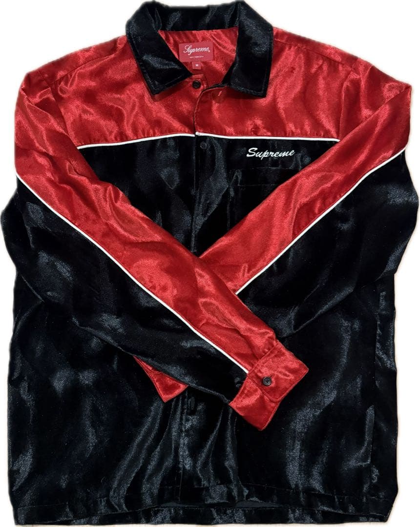 Supreme ベルベット スワール ワークシャツ