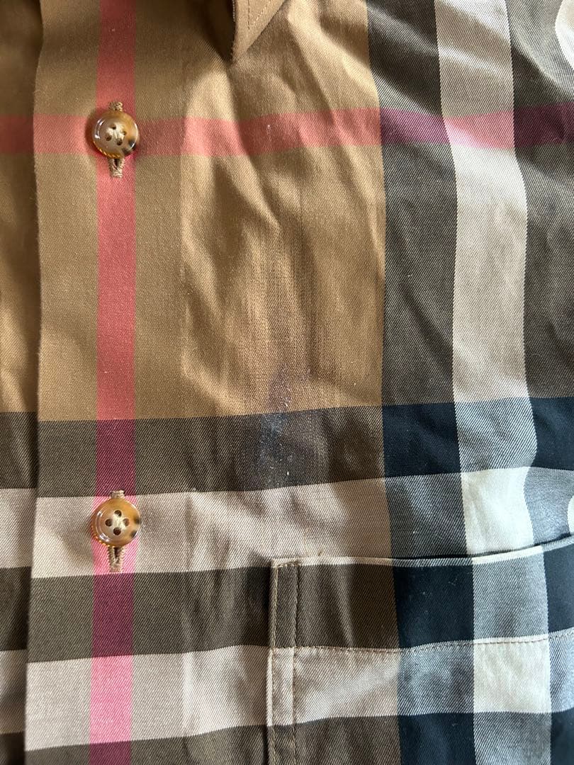 Burberry チェック柄 長袖シャツ Sサイズ