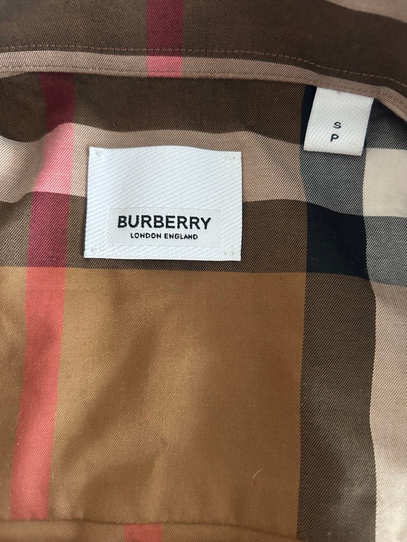 Burberry チェック柄 長袖シャツ Sサイズ