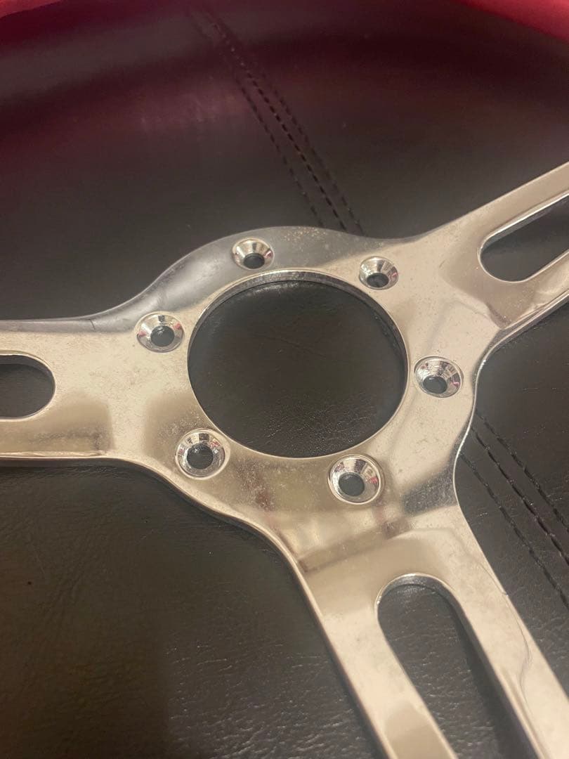 ステアリング/ピンク/35cm/ハンドル/カスタム/車/旧車/レトロ/整備