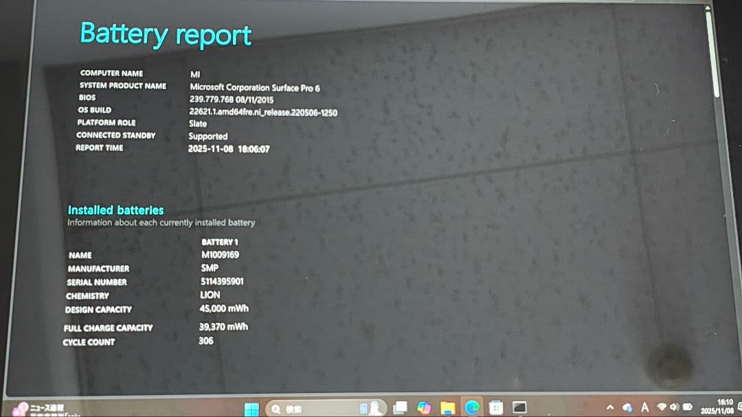 Surface Pro 6 / 充電器付き