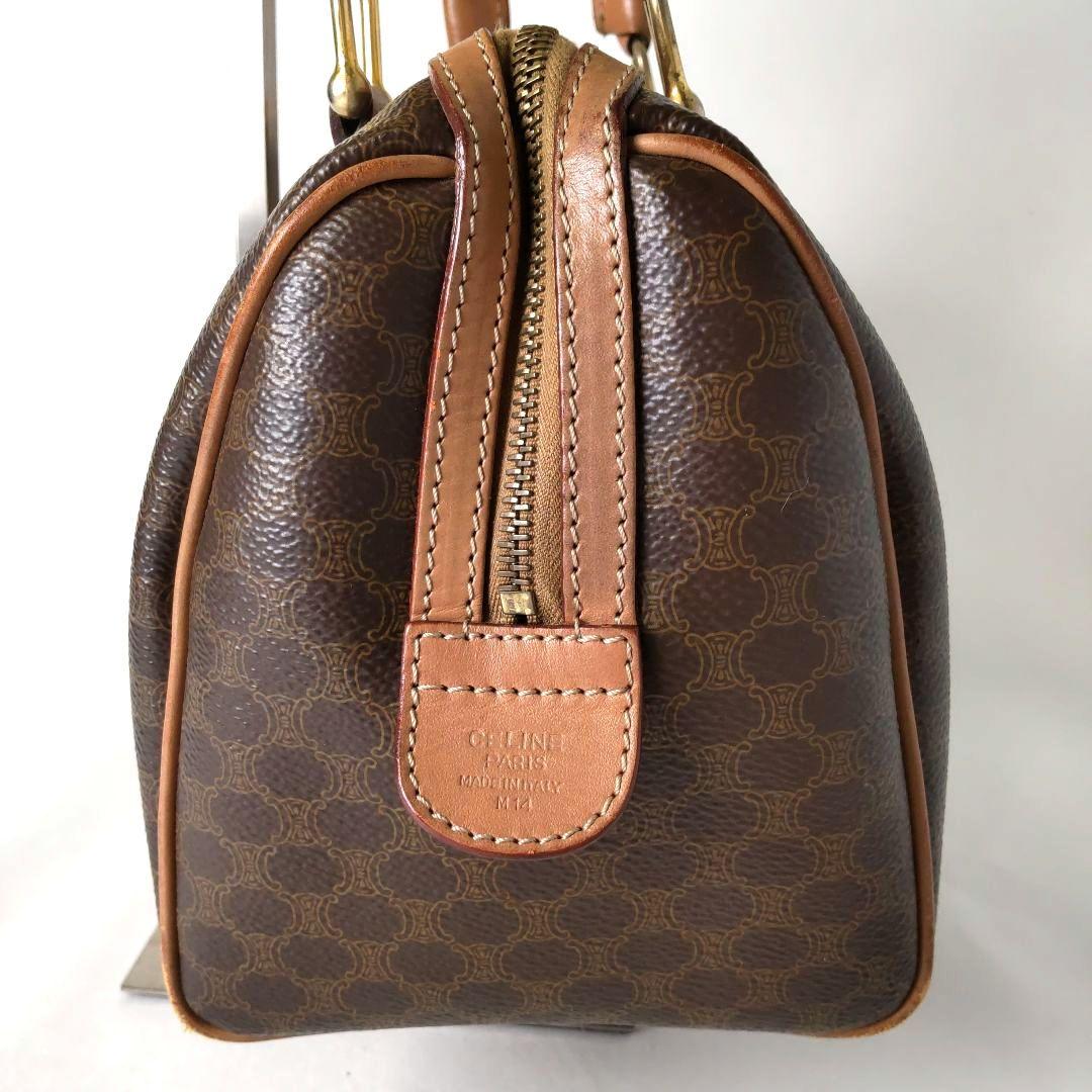 CELINE セリーヌ ミニボストンバッグ マカダム柄 ヴィンテージ