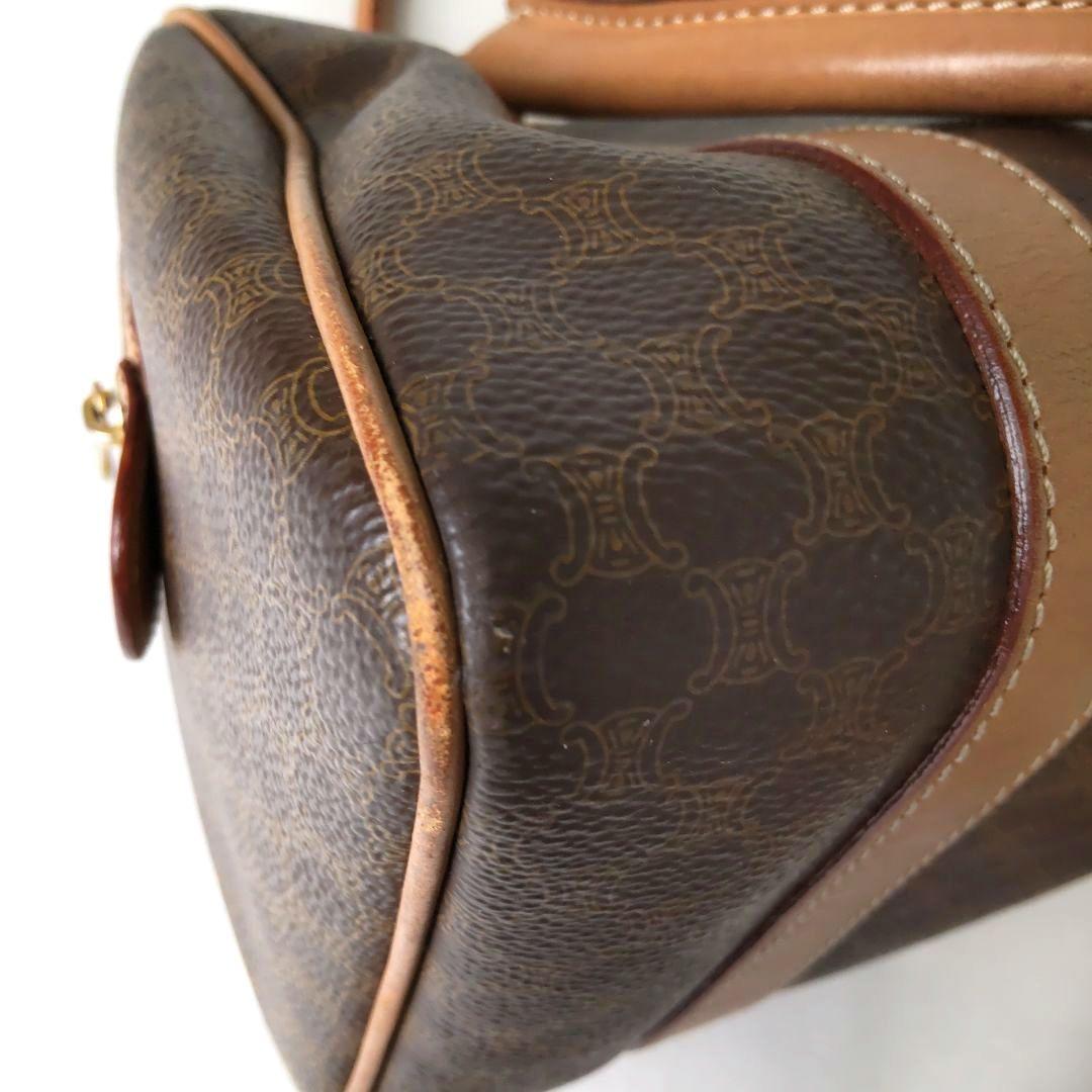 CELINE セリーヌ ミニボストンバッグ マカダム柄 ヴィンテージ