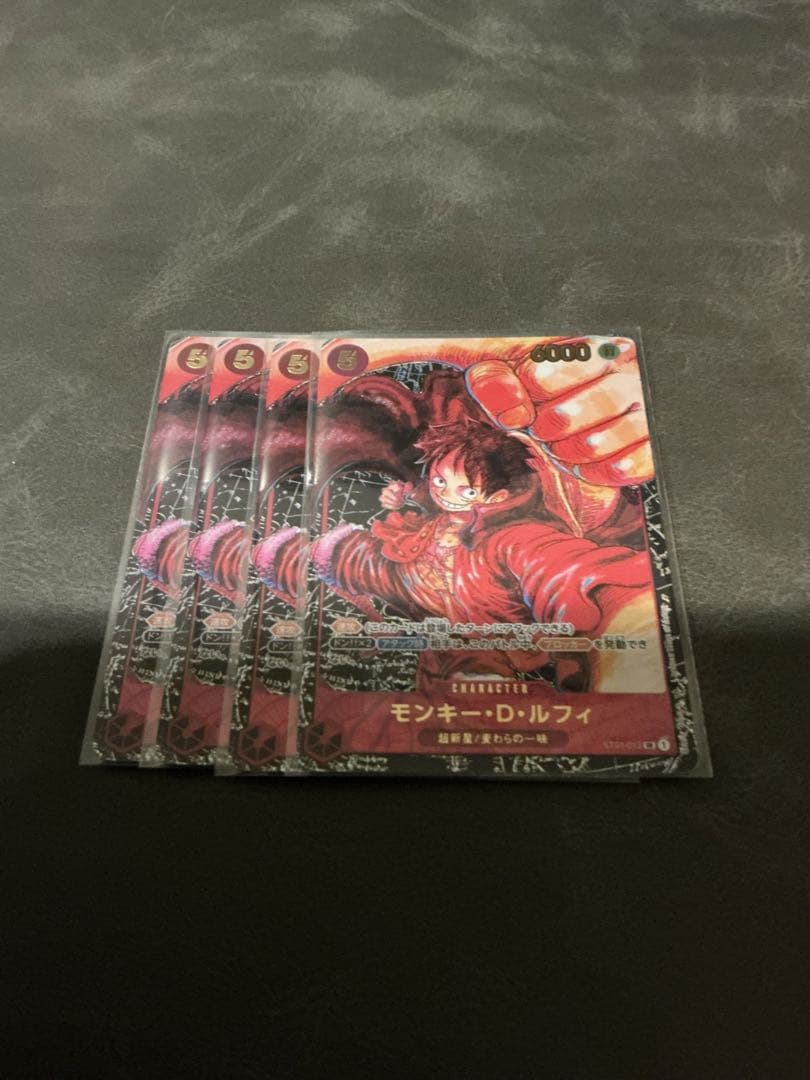 モンキー・D・ルフィ SR パラレル ST01-012 ４枚 ワンピース