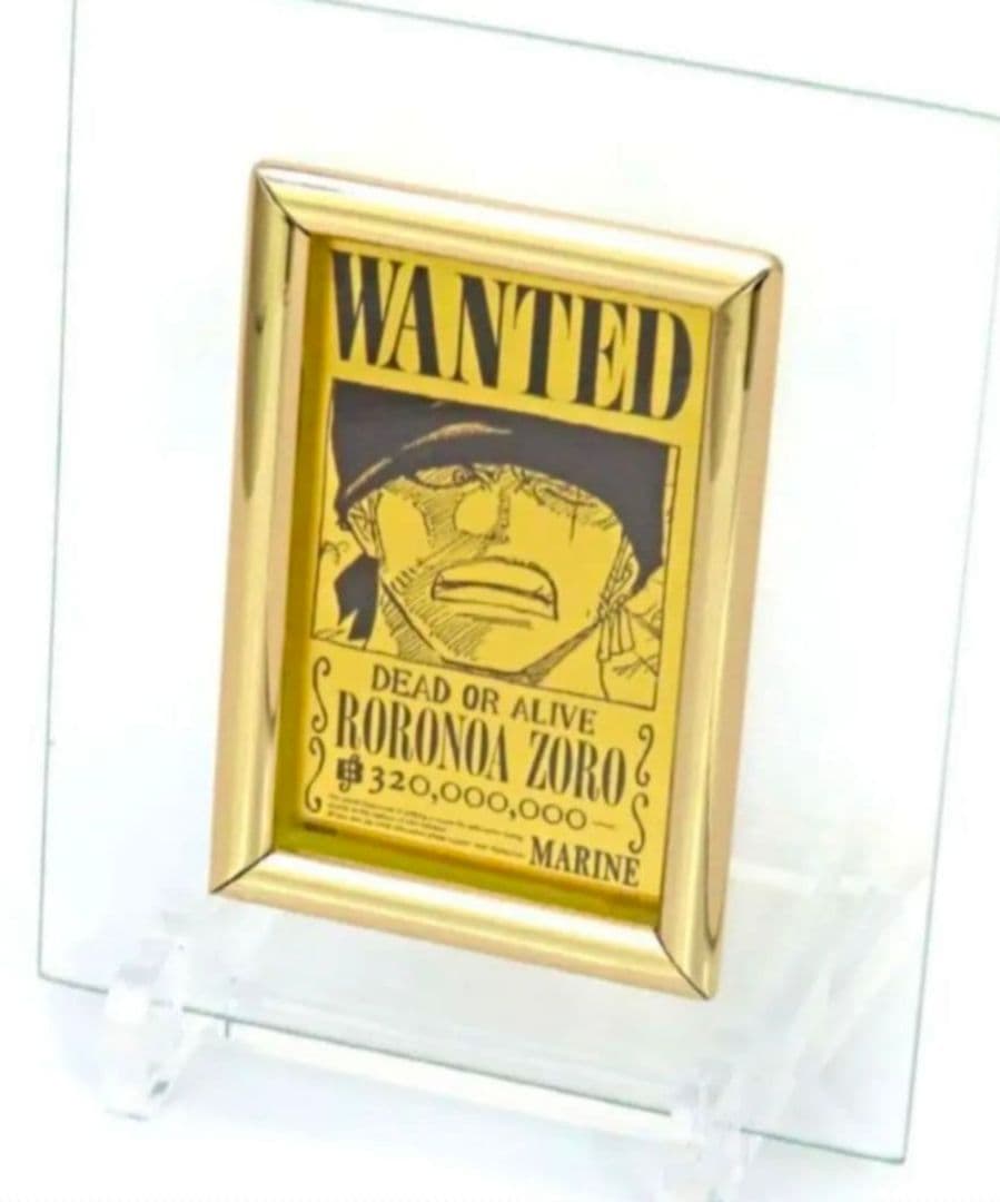金銀財宝さん ONEPIECE 純金製 ルフィ ゾロ 手配書 ワンピース　カード