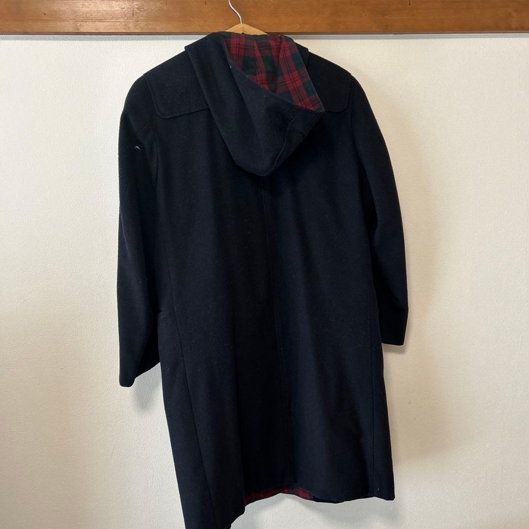 四天王寺中学高校のネイビー ダッフルコート フード付き