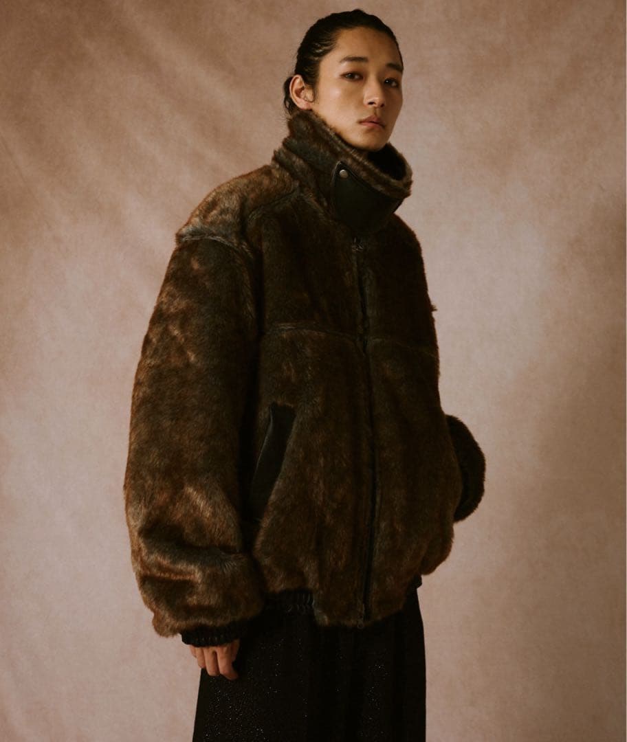 Camphorwoodフェイクレザーファー2wayフライトジャケット　M 即完品