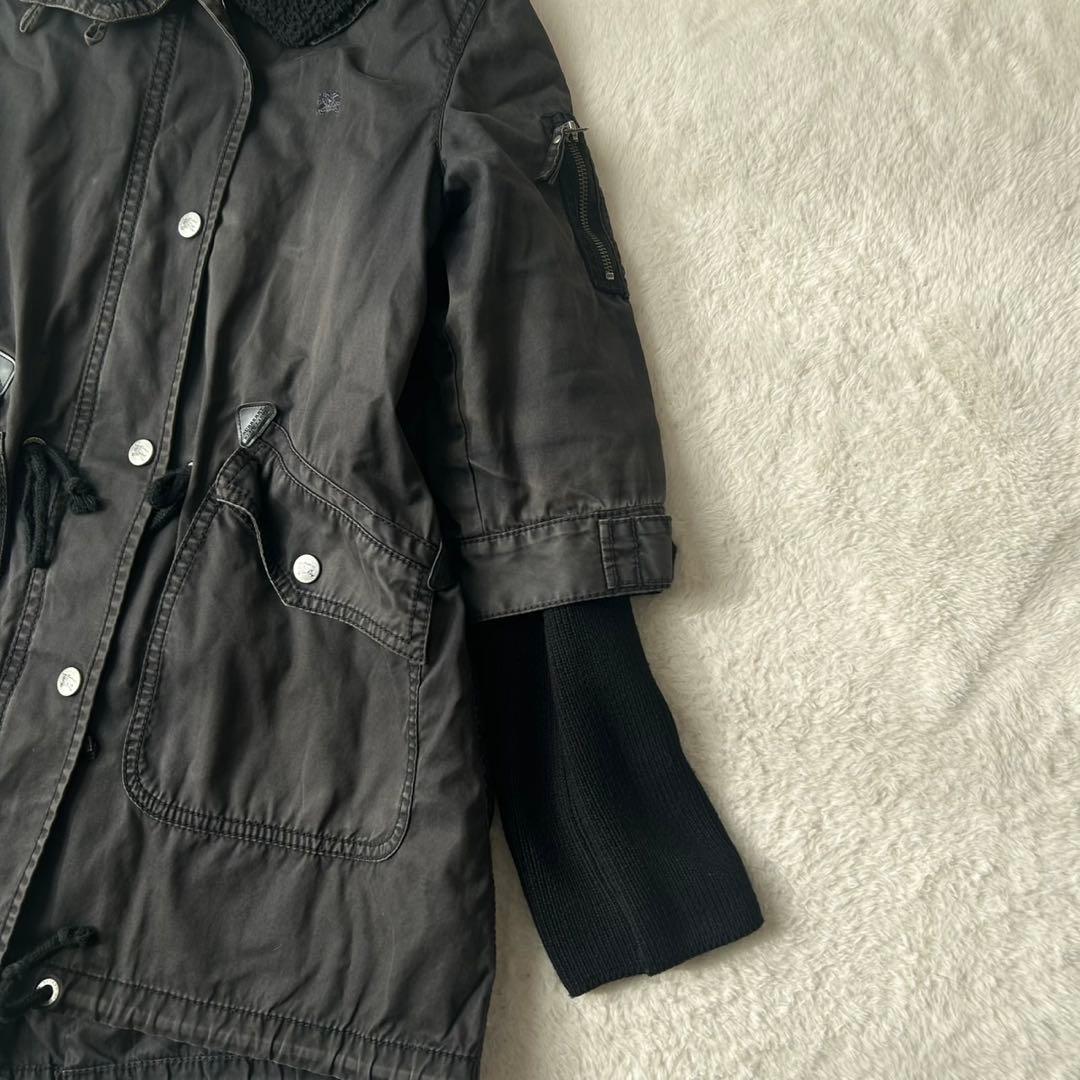 希少✨バーバリーブルーレーベル ミリタリー モッズコート ライナー ホースロゴ