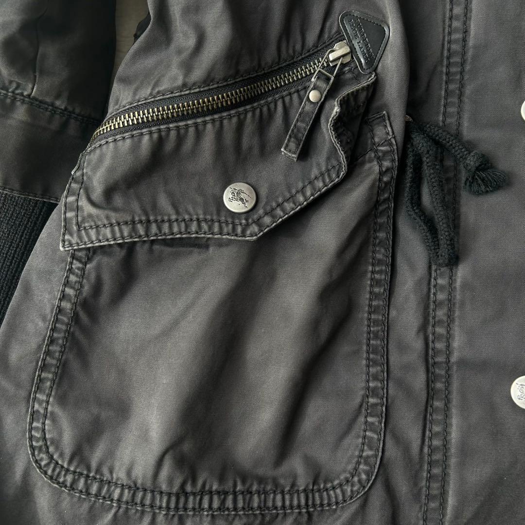 希少✨バーバリーブルーレーベル ミリタリー モッズコート ライナー ホースロゴ