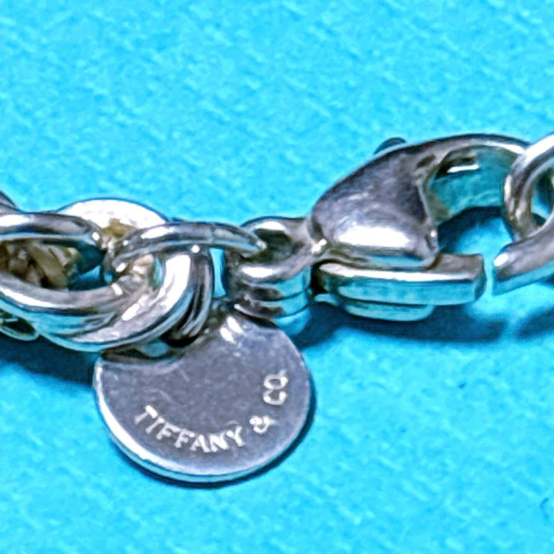 【極美品】18.4cm ティファニー ツイストコンビブレスレット 925/750