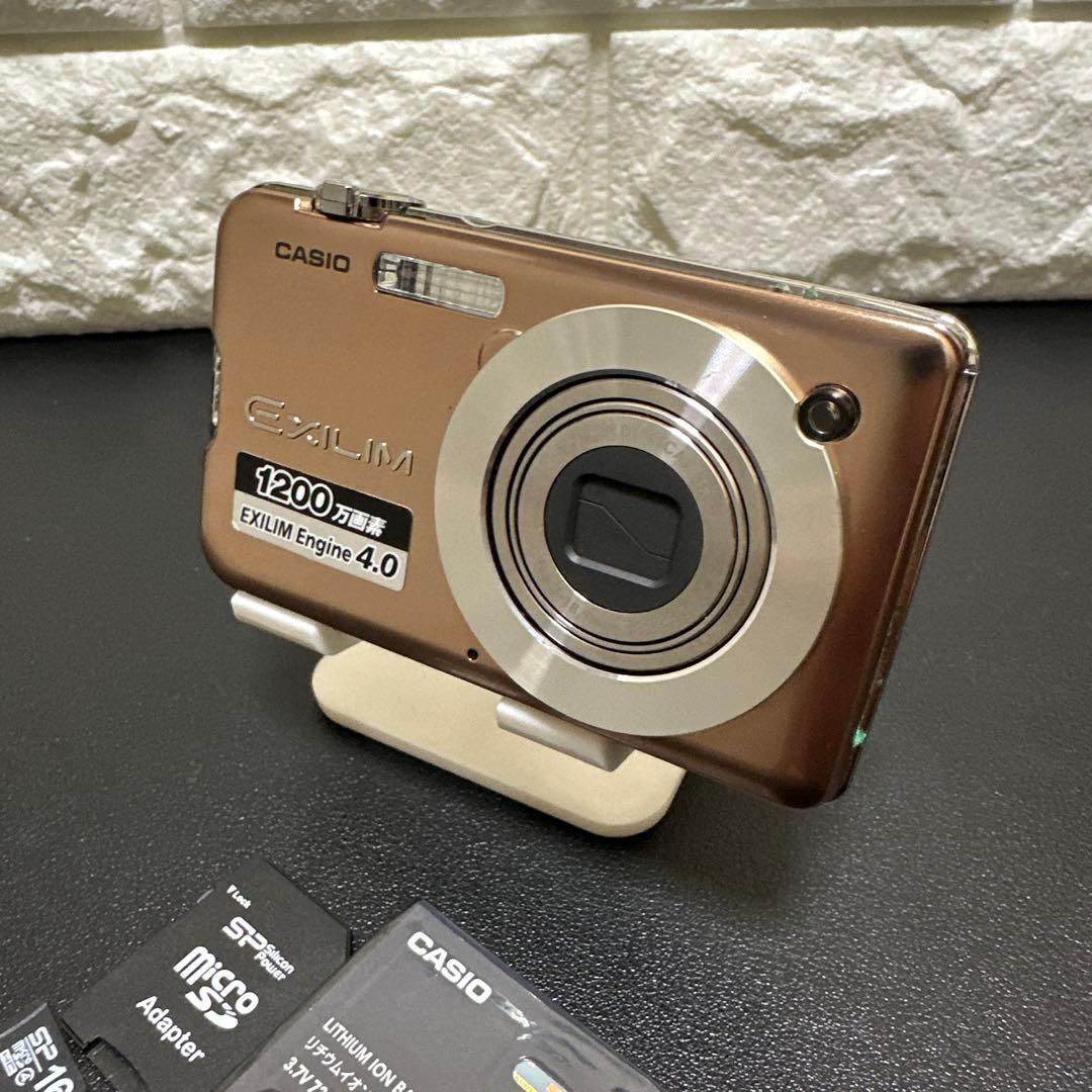 CASIO EXILIM EX-S12 ゴールド　動作確認済　中古良品