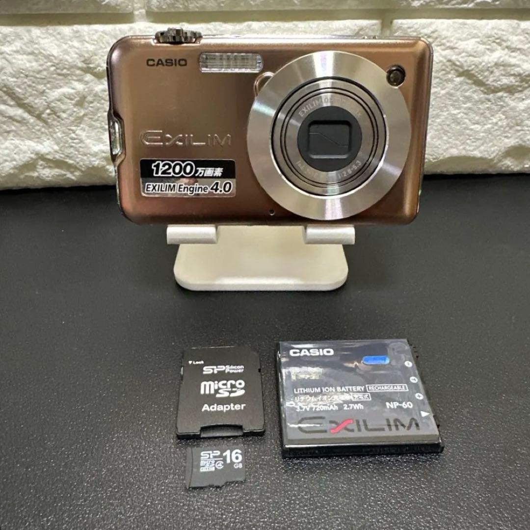 CASIO EXILIM EX-S12 ゴールド　動作確認済　中古良品
