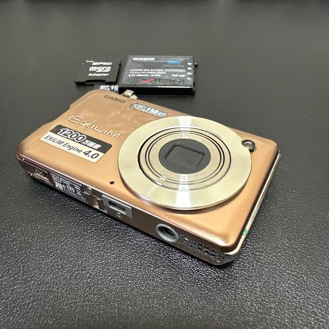 CASIO EXILIM EX-S12 ゴールド　動作確認済　中古良品