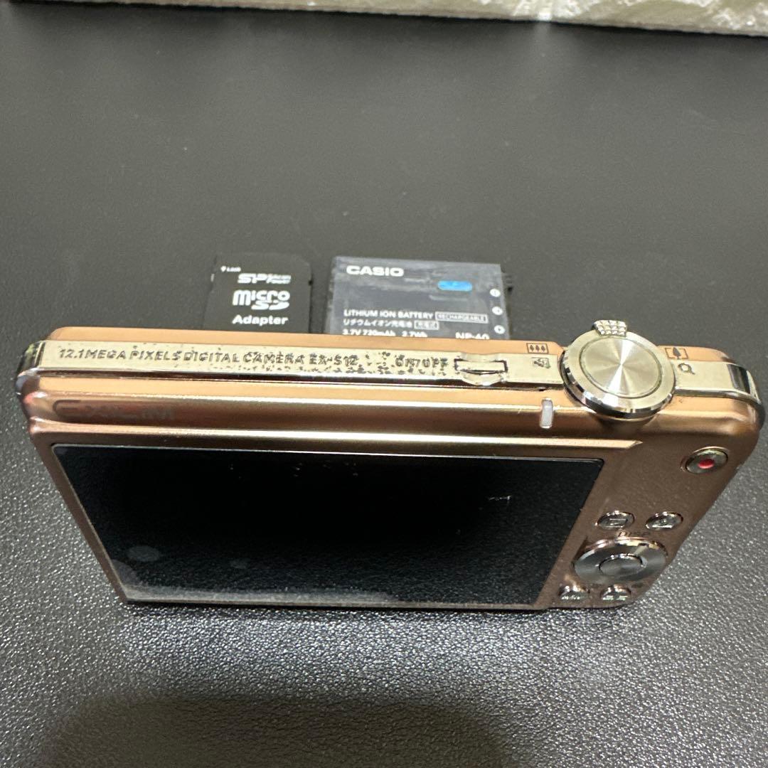 CASIO EXILIM EX-S12 ゴールド　動作確認済　中古良品