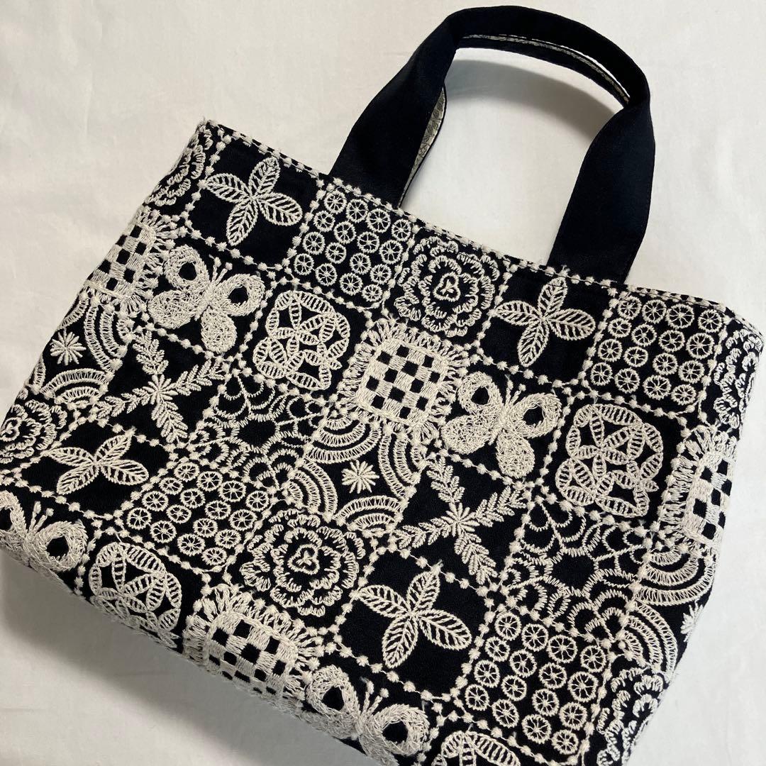 a)ミナペルホネン☆ハンドメイド 少し小さめバッグ(forest tile)