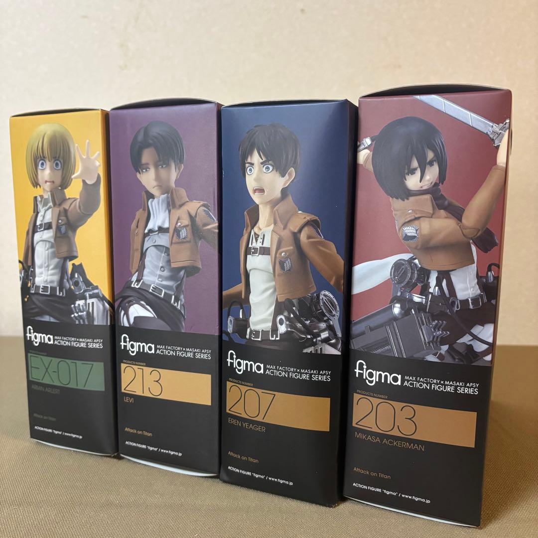 figma 進撃の巨人フィギュア 203/207/213/EX-017 4セット