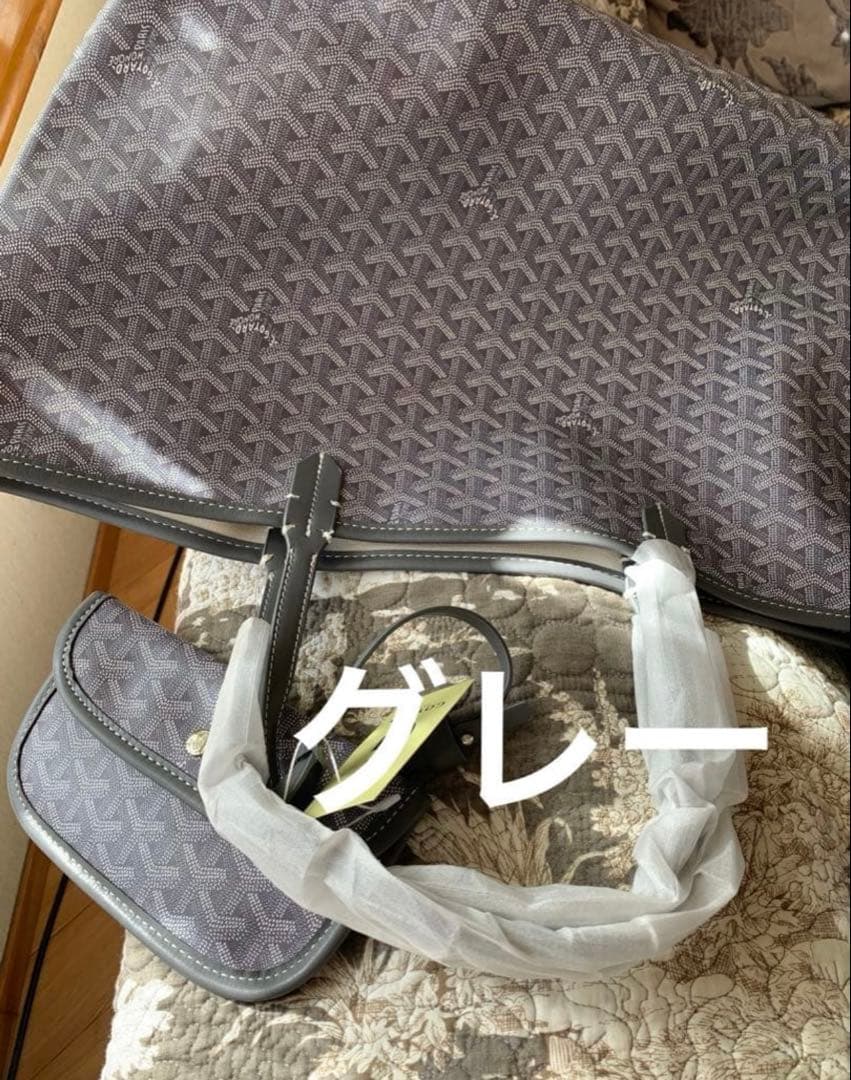hi☆sa•*¨*•.¸♬︎ トートバッグ グレー 大容量