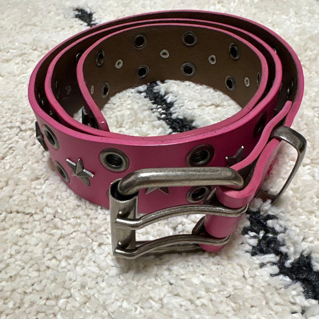 JADED LONDON ピンク　星型スタッズ　ベルト