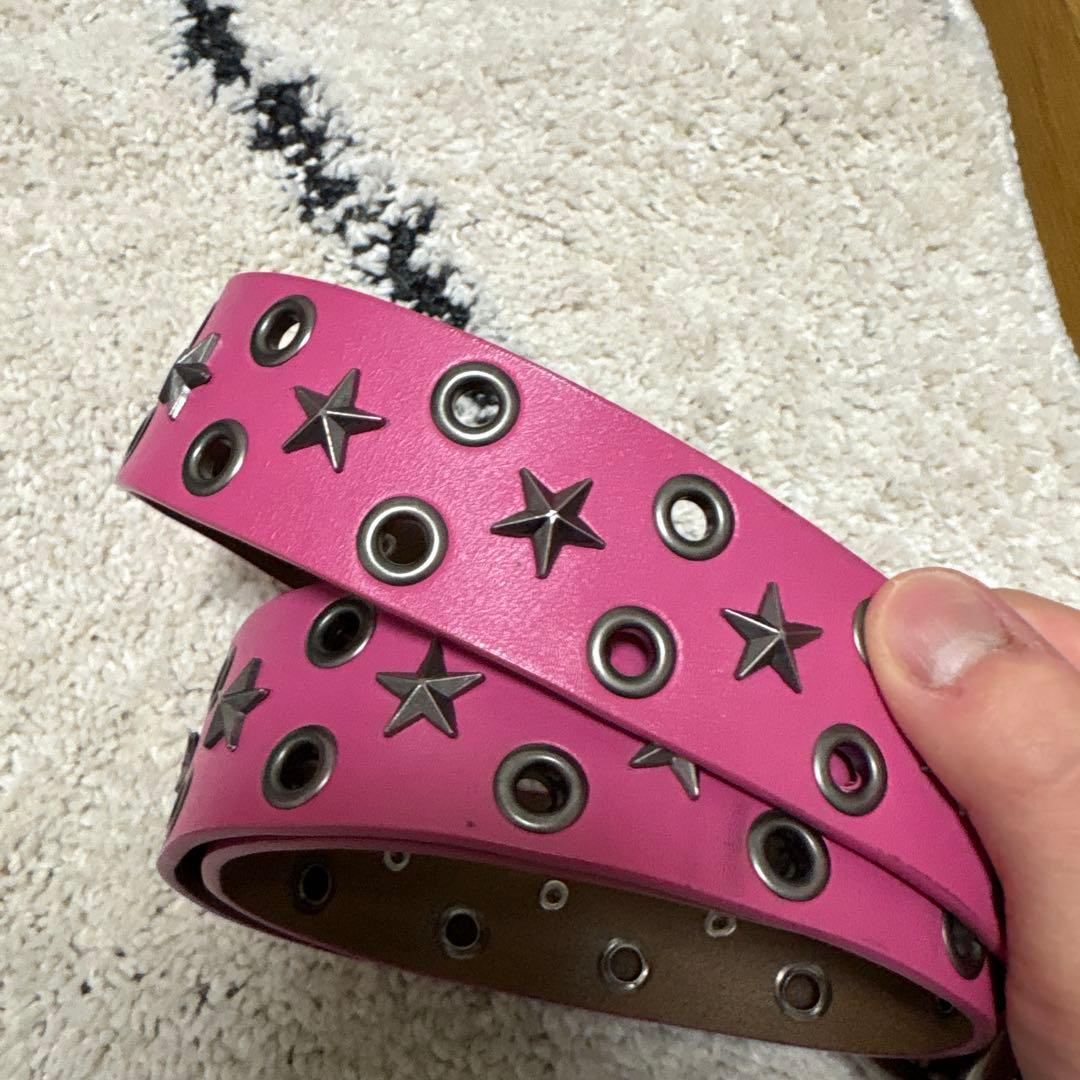 JADED LONDON ピンク　星型スタッズ　ベルト