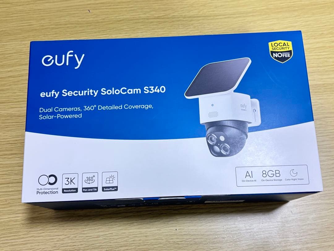 Anker eufy Security SoloCam S340 防犯カメラ