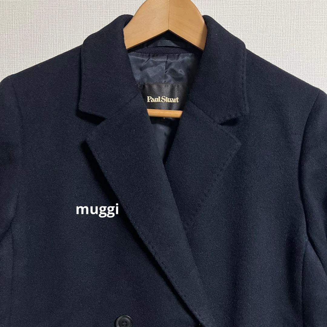 ポールスチュアート チェスターコート ダブルブレスト カシミヤ ウールコート 6
