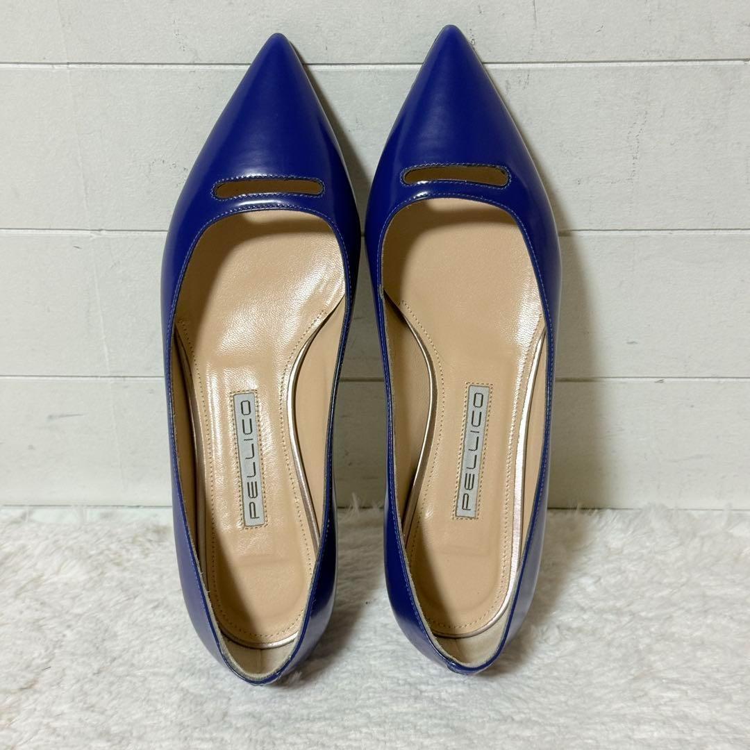 未使用✨ペリーコ　アンドレア　ガラスレザー　ポインテッドトゥ　パンプス　37