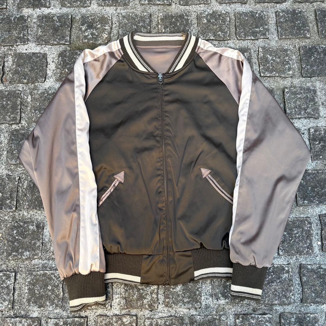 一点物 ヴィンテージゴア リバーシブル 刺繍 スカジャン