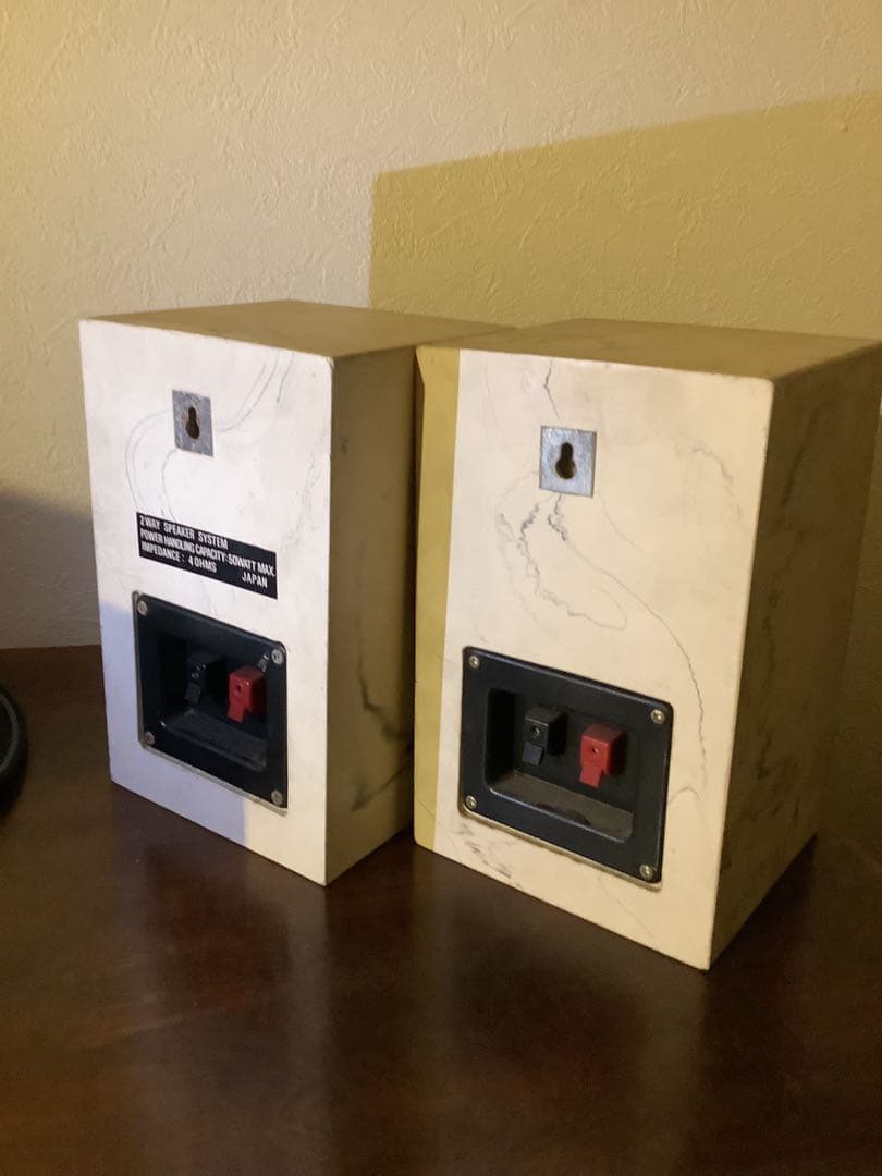希少 vintage 大理石2wayスピーカー 日本製　marble ONKYO