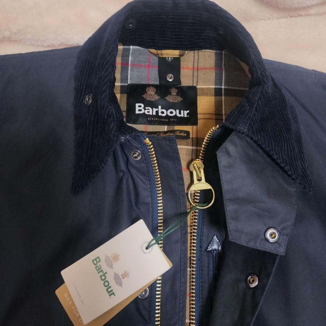 【新品未使用】 Barbour Border ボーダー ネイビー 36 タグ付き