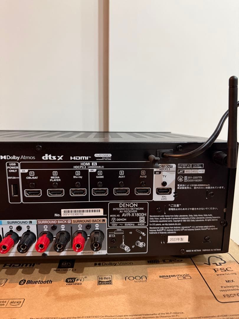 【美品】　DENON AVR-X1800H