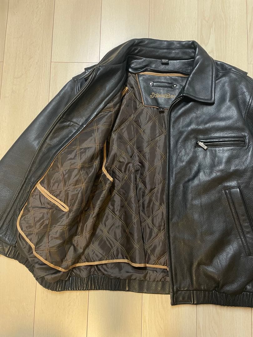 【極美品】セントジョンズベイ ブラック　レザージャケット