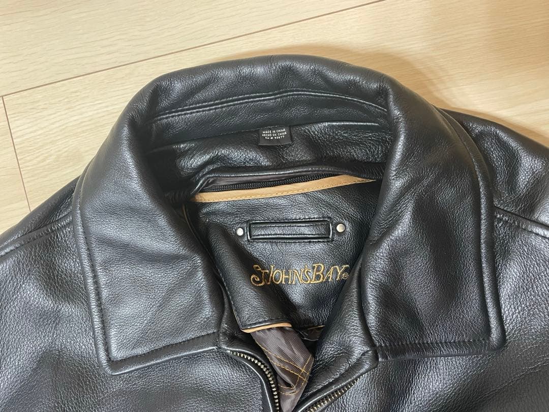 【極美品】セントジョンズベイ ブラック　レザージャケット